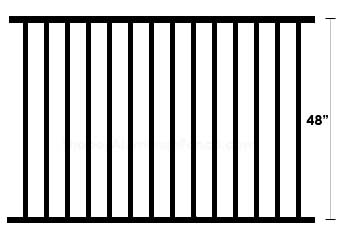 Pool Code Aluminum Fence