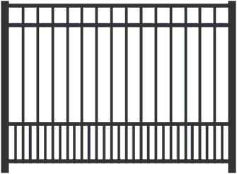 Chateau Fence No Picket Through