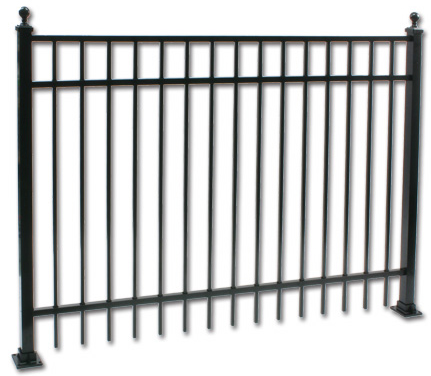 Standalone Cottage Commercial Aluminum Fencing Section