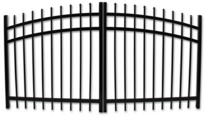 Double Wide Aluminum Gate with Pickets