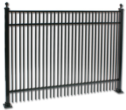 Standalone Fortress Commercial Aluminum Fencing Section