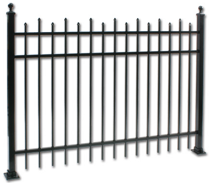 Standalone Palace Commercial Aluminum Fencing Section