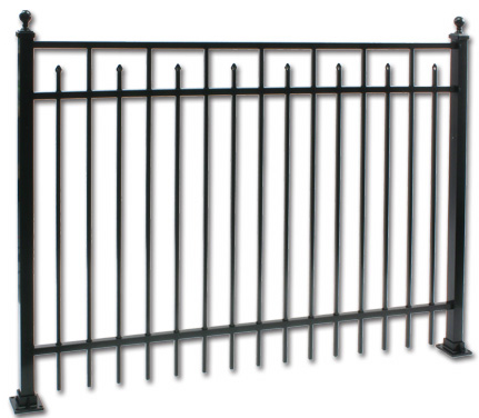 Standalone Villa Commercial Aluminum Fencing Section